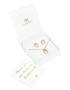 Circle Pendant & Earrings Set