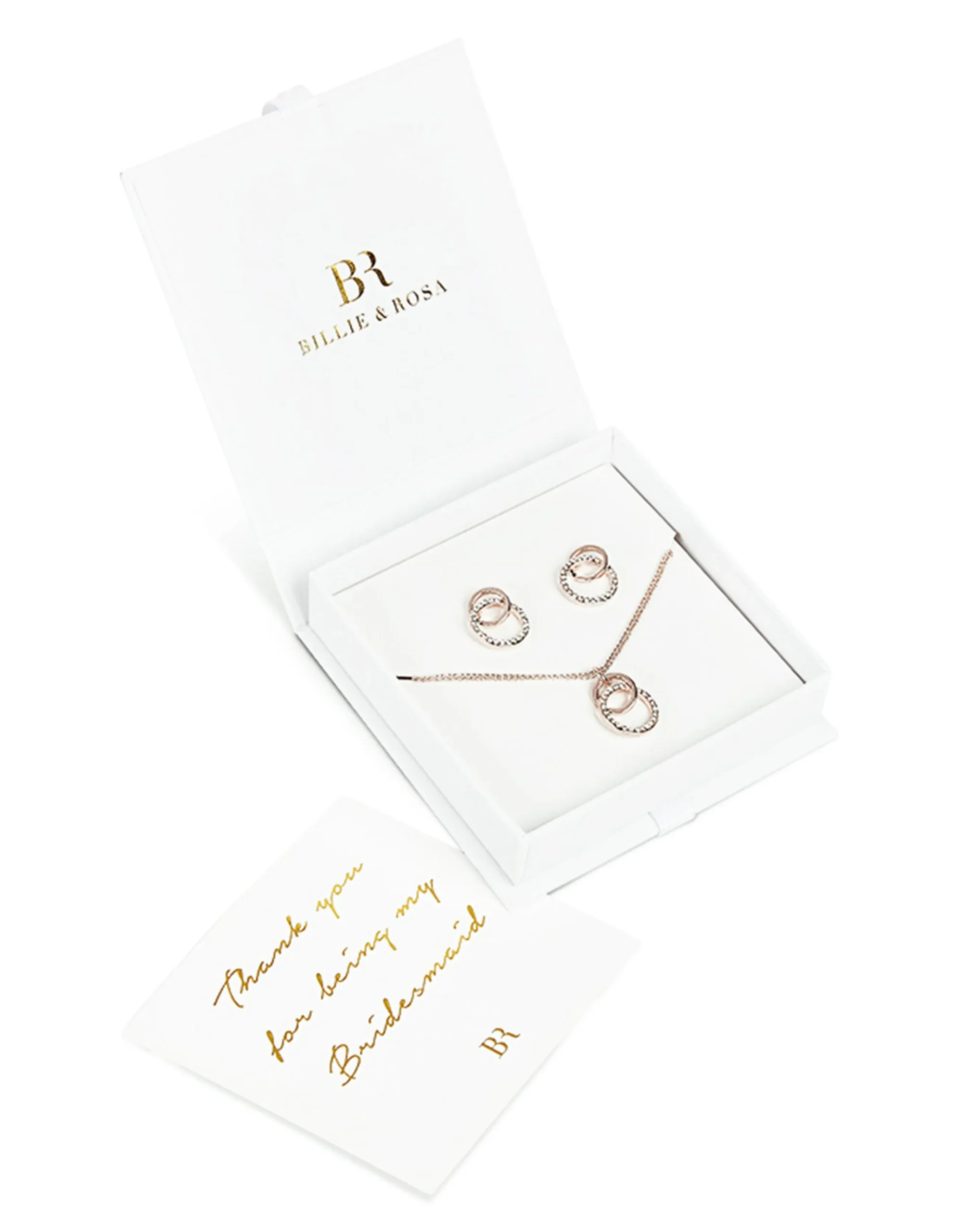 Circle Pendant & Earrings Set
