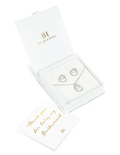 Circle Pendant & Earrings Set